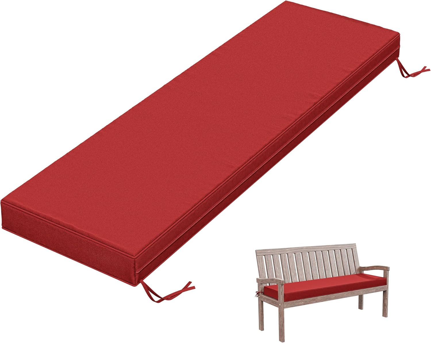 Outdoor Bench Cushion 60 X 18 X 3.5 Inch Thick Waterproof