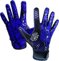 Football Gloves - Tacky Grip Skin Tight Adult Football Gloves - Pro