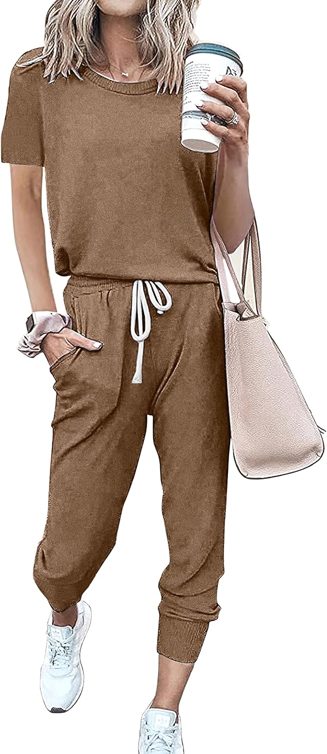 PRETTYGARDEN Women Summer Two Piece Outfits for Casual Wear