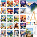Zhanmai 20 Pack Pre Drawn Canvas for Painting and Art Parties