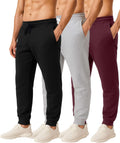 Men's Jogger Sweatpants 3 Pack - True Fit Fleece Joggers Essentials