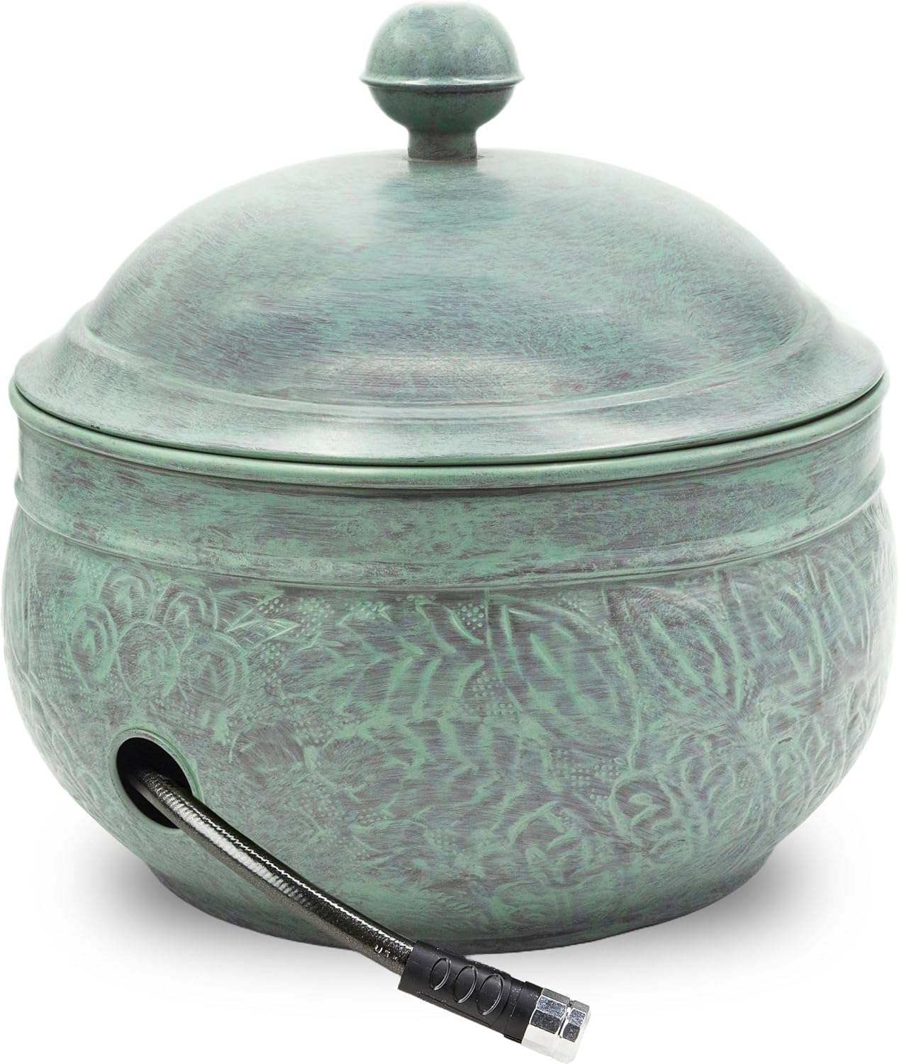 Key West Garden Hose Holder Pot with Large Capacity and Style