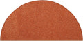 Orange Half Round Area Rug 22in x 44in - Soft, Pet Friendly
