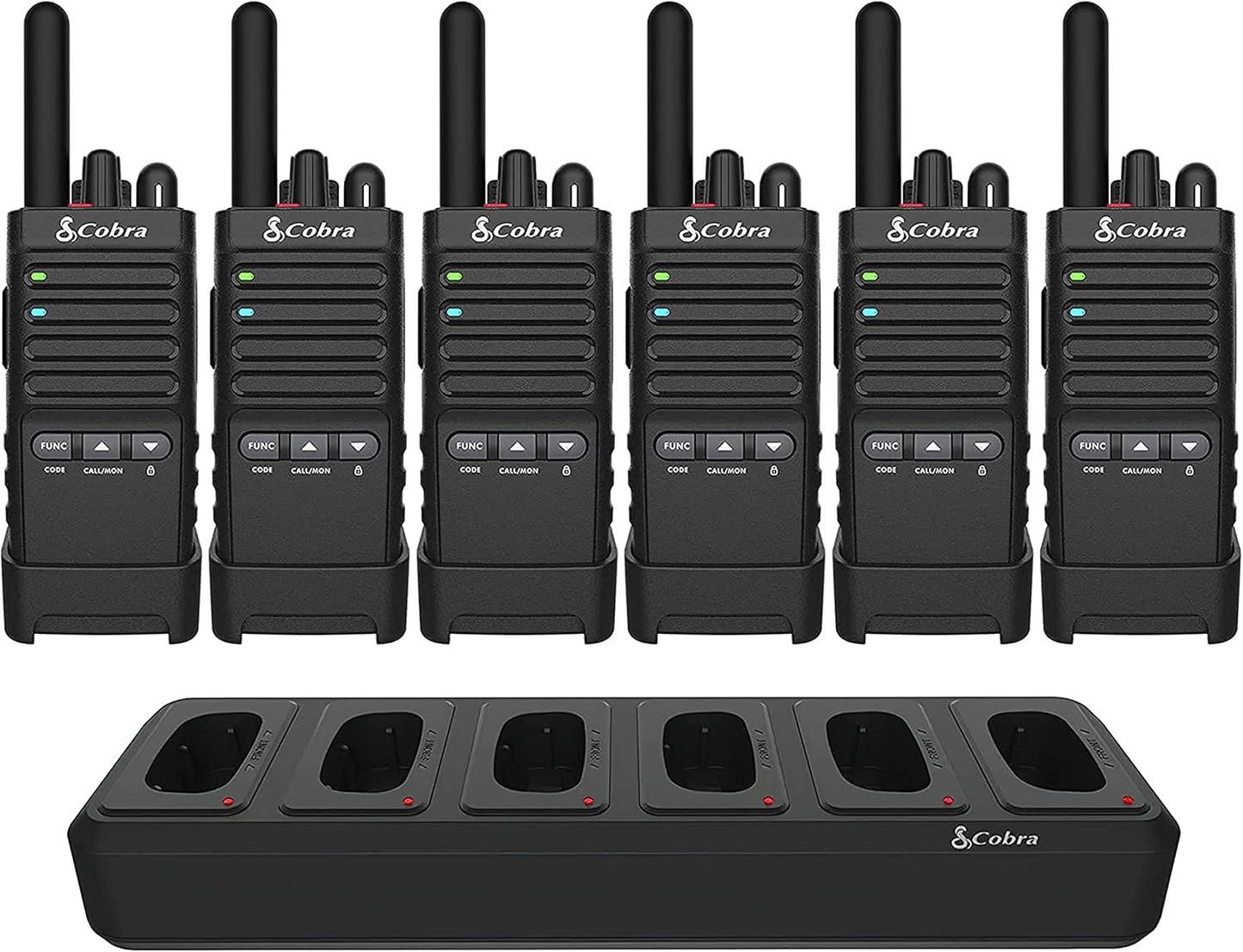 Cobra PX650 BCH6 Walkie Talkies - Professional Two-Way Radio Set