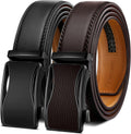 KEMISANT Mens Ratchet Belt 2 Units - Adjustable Fit and Sleek Look 0