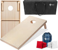 Cornhole Boards 4ftx2ft Regulation Set with Carrying Case - Durable