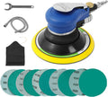 Air Random Orbital Sander Self-Vacuum 6 in - Low Dust, High Power