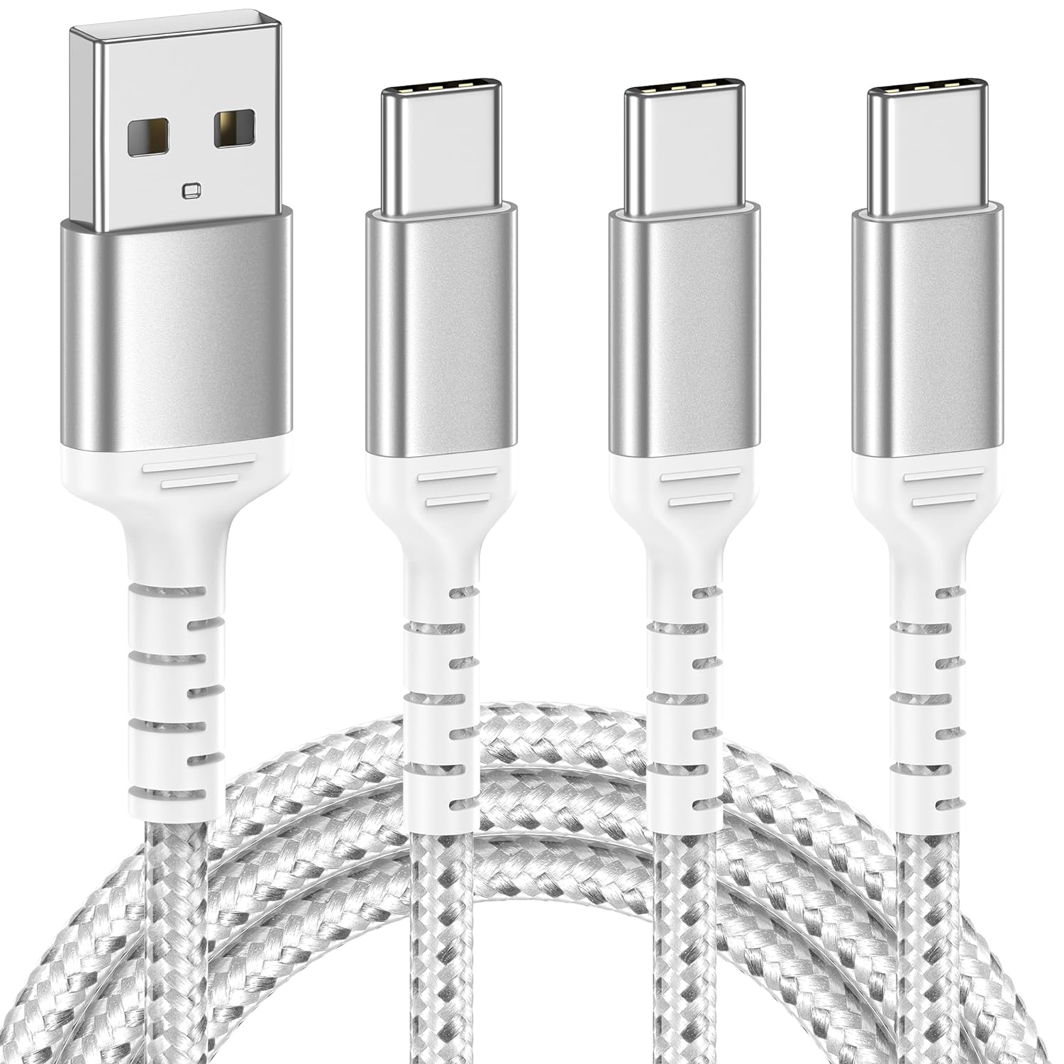 Fast Charge 3-Pack USB C Cable Set
