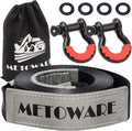 Tow Strap Recovery Kit 3in x 30ft - Heavy Duty 35,000lb Break Strength