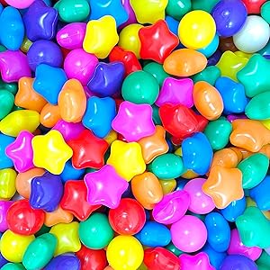 Colorful Star Ball Pit Balls for Kids - 200 Count Fun