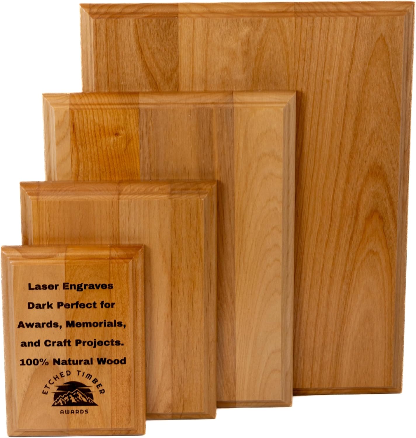 Genuine Red Alder Wood Plaque Blank for DIY Projects and Awards