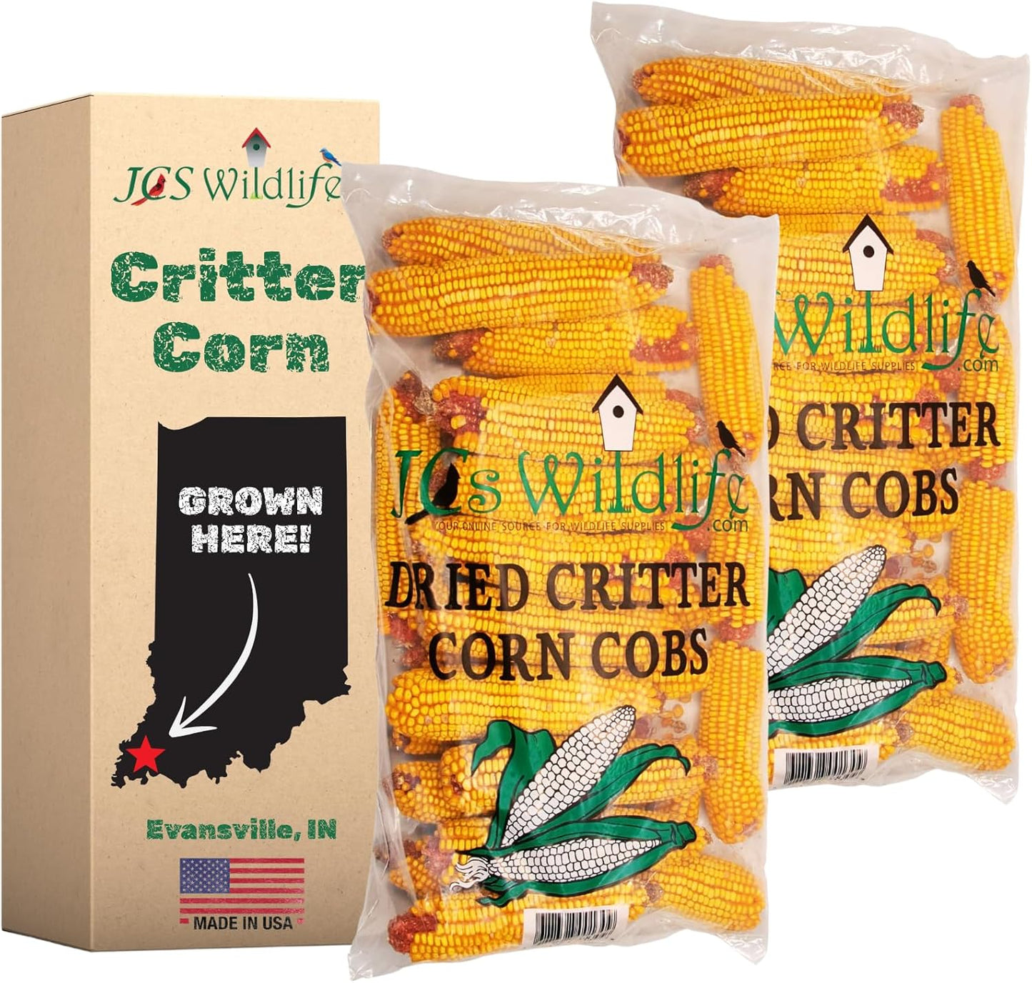 Dried Corn on The Cob Bag - Perfect for Backyard Wildlife