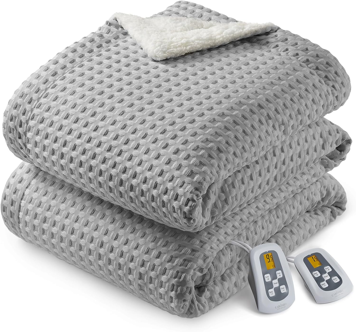 CAROMIO Heated Blanket Queen Size with Fast Heating System