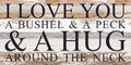 Vintage Farmhouse Reclaimed Wood Love Sign - 24 x 12 Rustic Wall Art