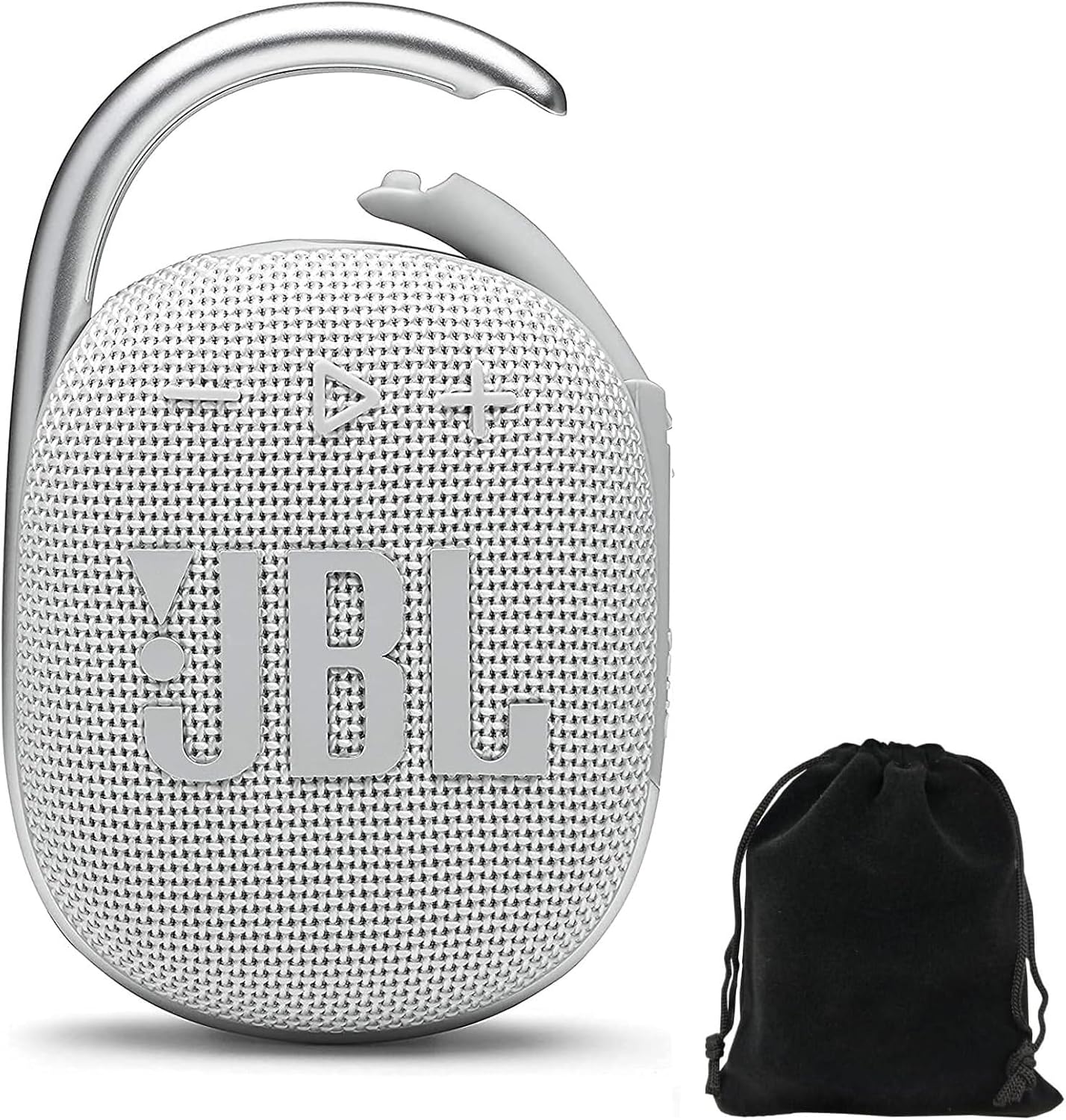 JBL Clip 4 Bundle: Portable Speaker with CCI Carrying Pouch