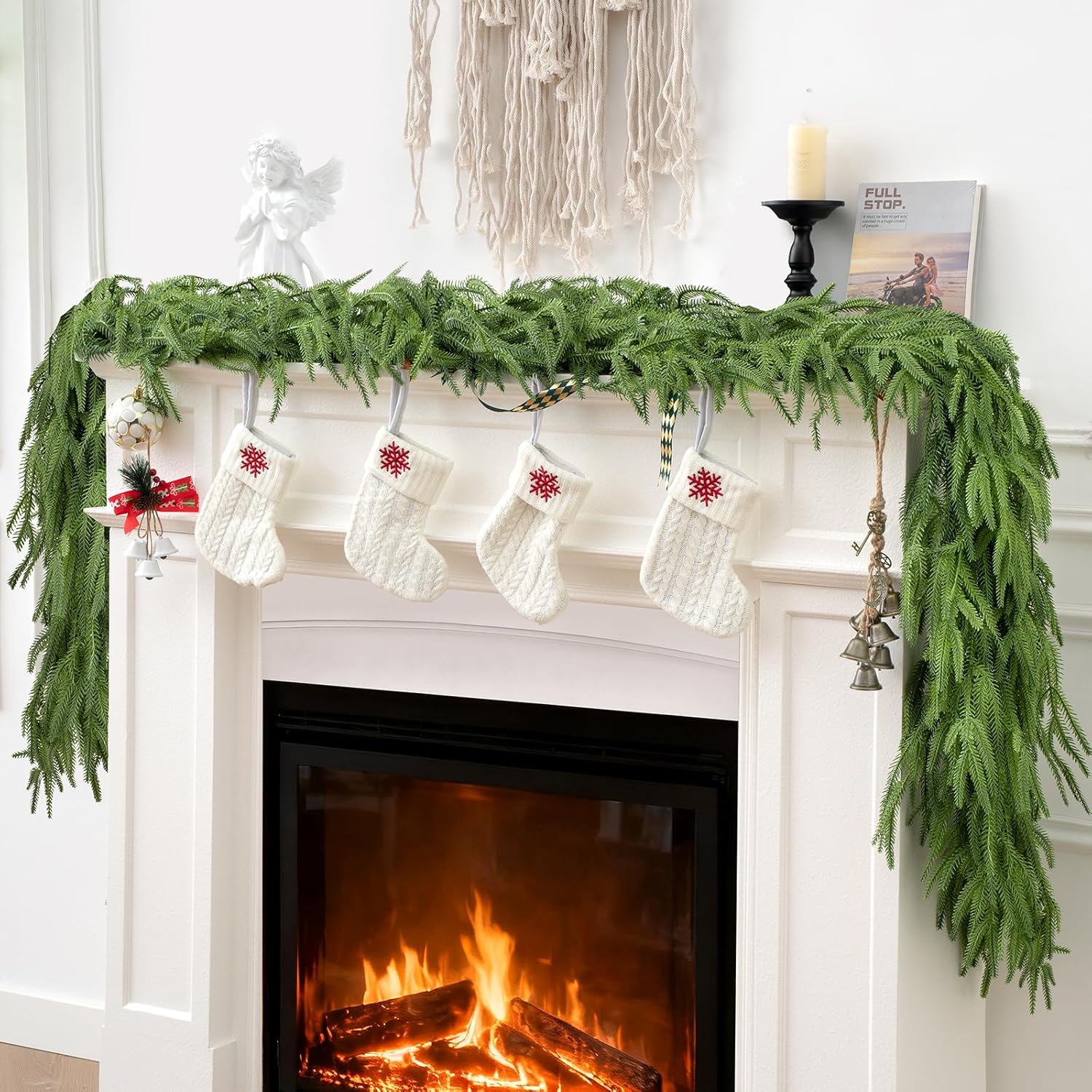 Norfolk Pine Garlands for Natural Winter Decor - 6FT Greenery