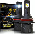 9007 Bulbs HB5 Fog Lights 6500K White Non-Polarity - Pack of 2
