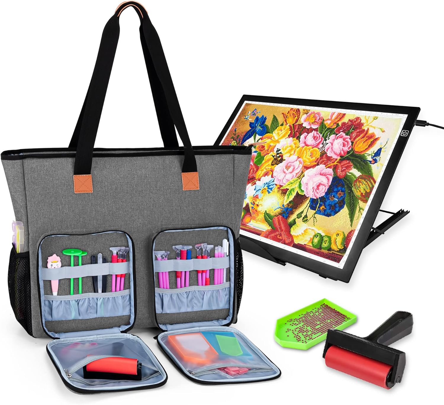 LUXJA Carrying Case for Diamond Painting Accessories and Light Pad