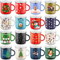 16 Pcs Christmas Enamel Mugs Set for Holiday Cheer and Gifting