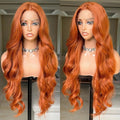 FABLLE Ginger Lace Front Wig 30in Body Wave - Sun Orange Style