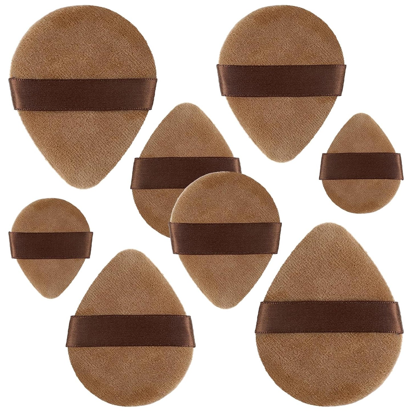 Velour Triangle Makeup Sponges x8 by Yuanchu