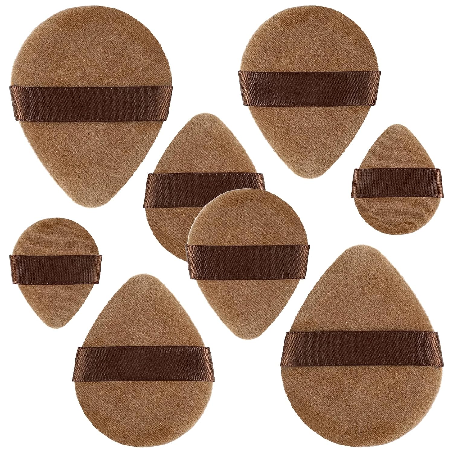 Velour Triangle Makeup Sponges x8 by Yuanchu