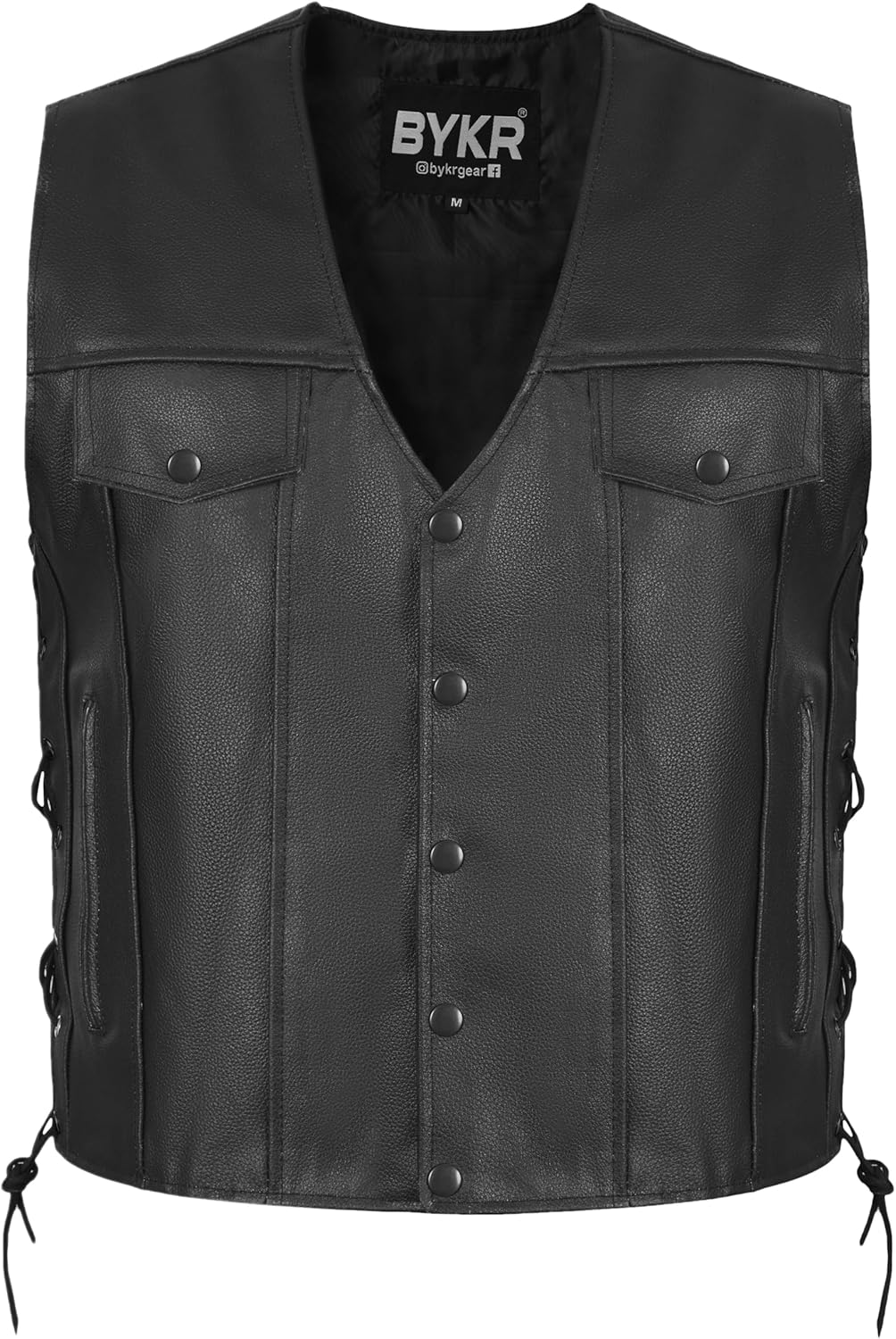 BYKR Leather Motorcycle Vest for Men & Women - Ultimate Comfort
