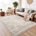 Area Rugs 5x7 for Living Room Floral Washable Rug - Soft, Non-Slip