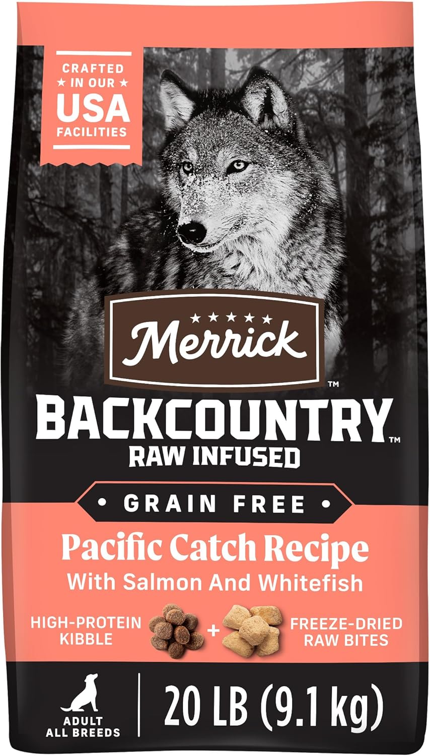 Merrick Backcountry Grain Free Dry Dog Food with Salmon Kibble
