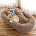 Human Dog Bed Large for Humans and Pets - Oversized Faux Fur Napping