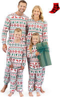 Christmas Family Matching Pajama Sets with Socks - Cozy (Style C67B)