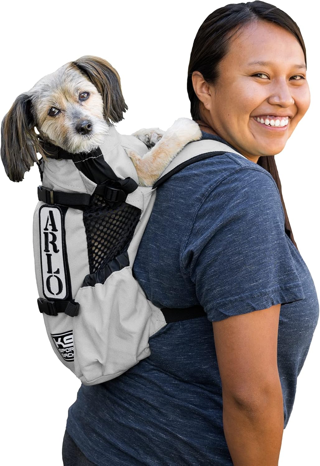 K9 Sport Sack Air 2 - X-Small Light Grey Dog Carrier for Hikes