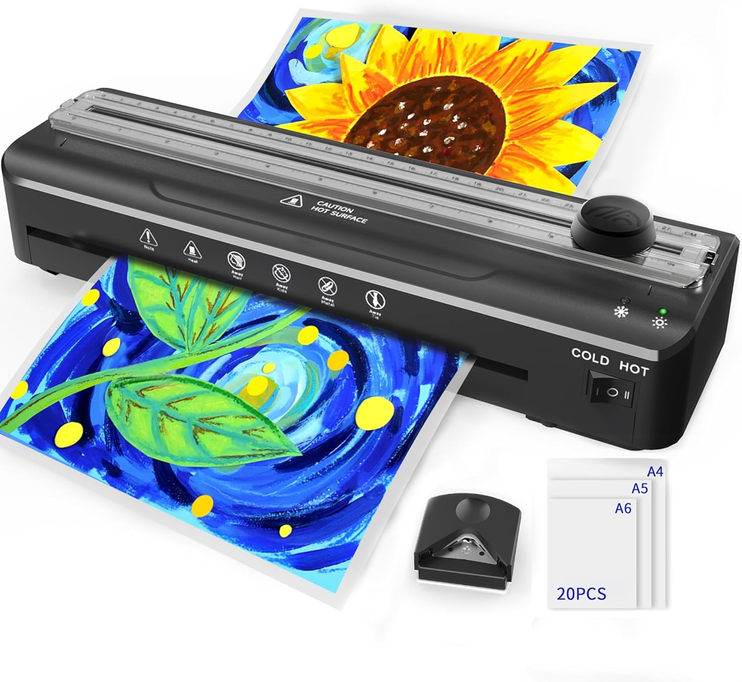 MAXDONE A4 Laminator - Fast Warm-Up, 20 Laminating Sheets