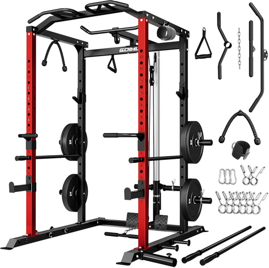 2000LBS Power Cage with LAT Pulldown: Goimu