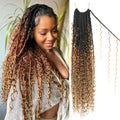 Boho Faux Locs Crochet Hair 30 in Goddess Locs for Women - Pre-Looped