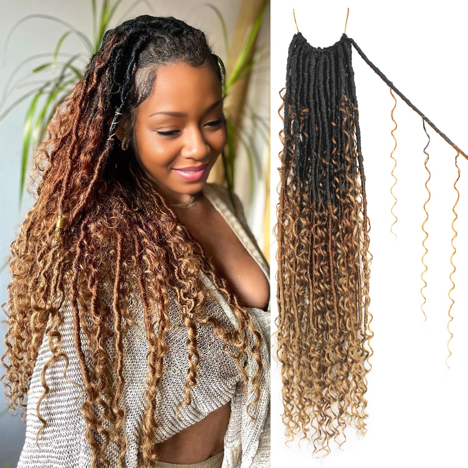 Boho Faux Locs Crochet Hair 30 Inch for Stunning Styles