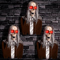 Halloween Animatronics Zombie Pathway Markers 3-Pack - Sound & Light