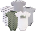Touched by Nature Unisex Baby Organic Cotton Bodysuits - Soft Everyday