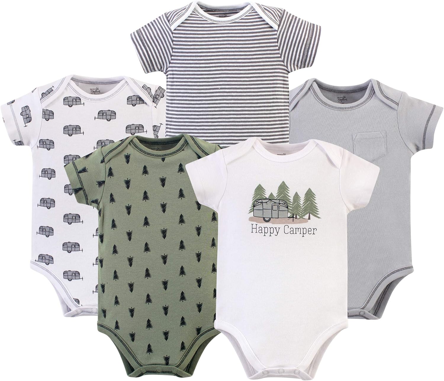 Organic Cotton Baby Bodysuits by Touched by Nature