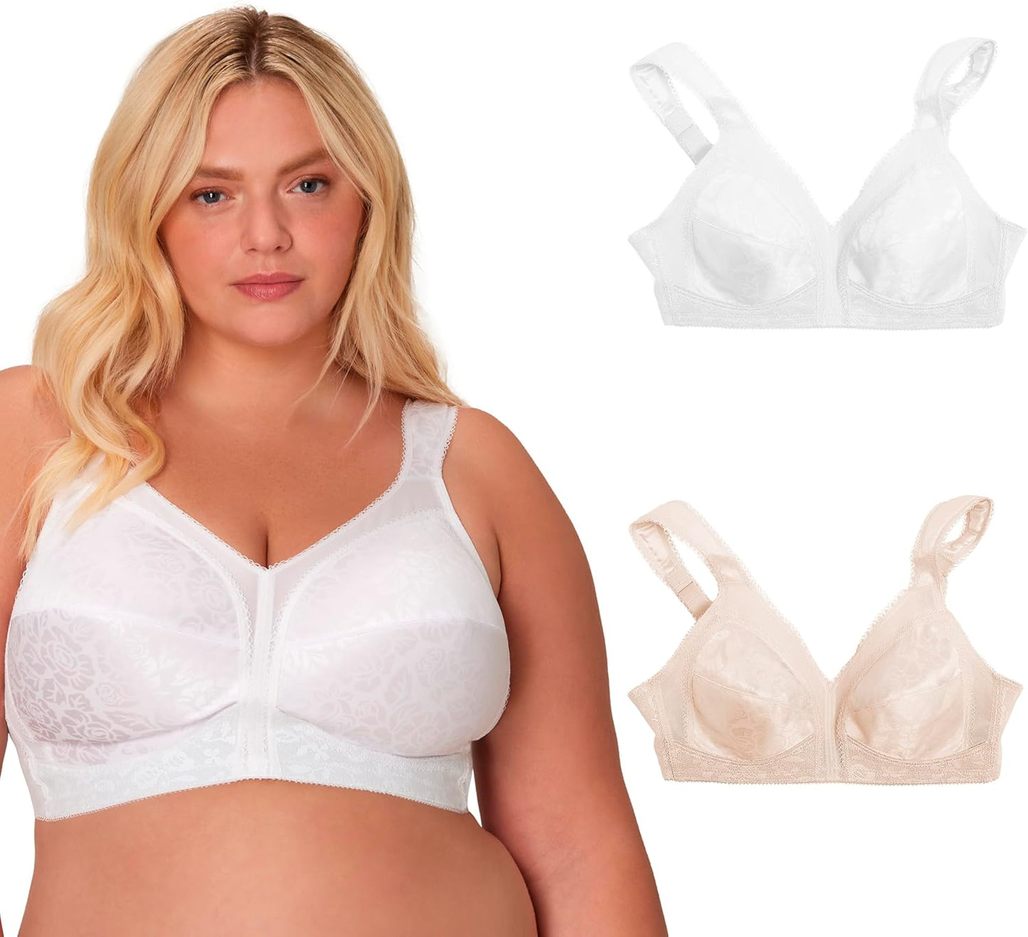 Playtex Women's Wireless Bra for Full Coverage and Comfort