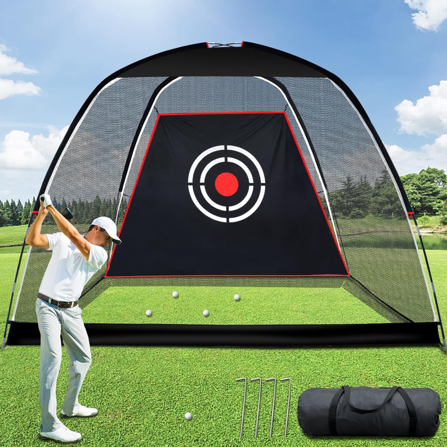 Kapler 10x7FT Golf Net - Ultimate Practice Solution