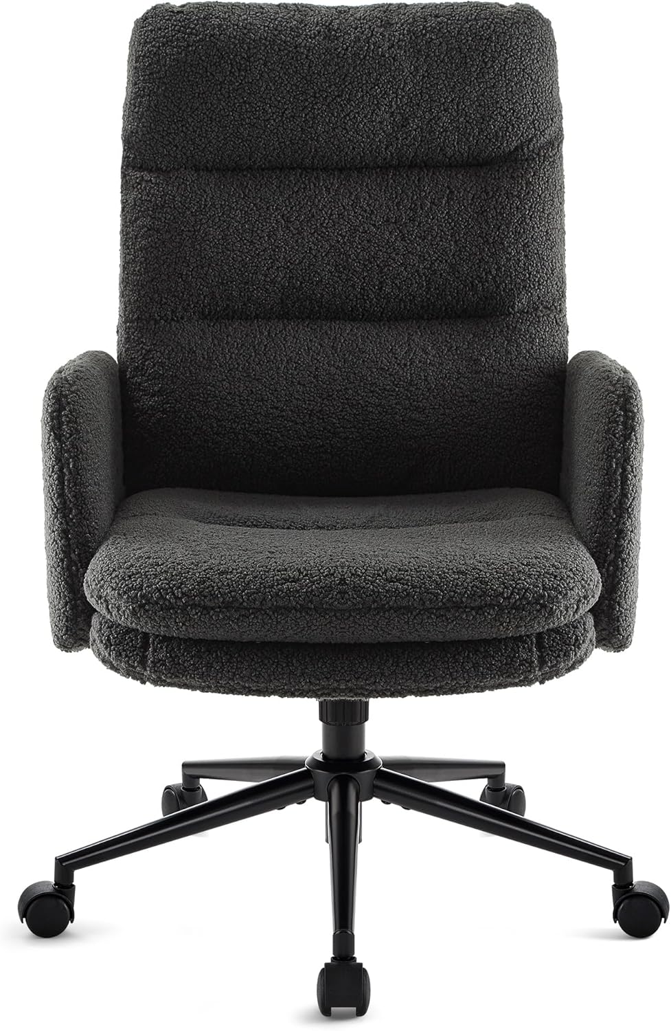 Height-Adjustable Swivel Armchair IWMH Dark Grey