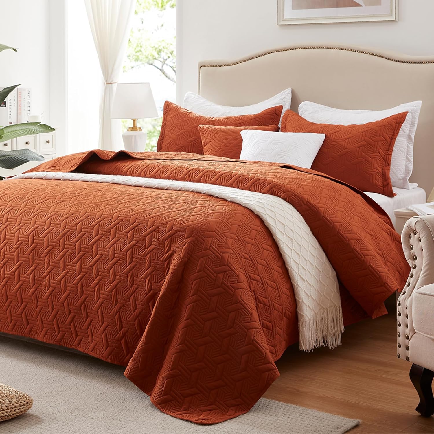 California King Size Quilt Set 3 Pieces for All Seasons