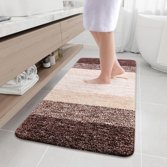 Arotive Microfiber Bathroom Rugs: Soft, Absorbent, Non-Slip Mats