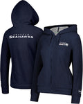 Ultra Game Women's NFL Super Soft Sherpa Full Zip Hoodie - Warm Team