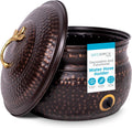 Water Hose Holder Decorative Metal Pot - Holds up to 200 ft