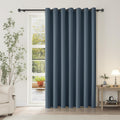 Room Divider Curtain 108 in Long Stone Blue - Wide Blackout Panel