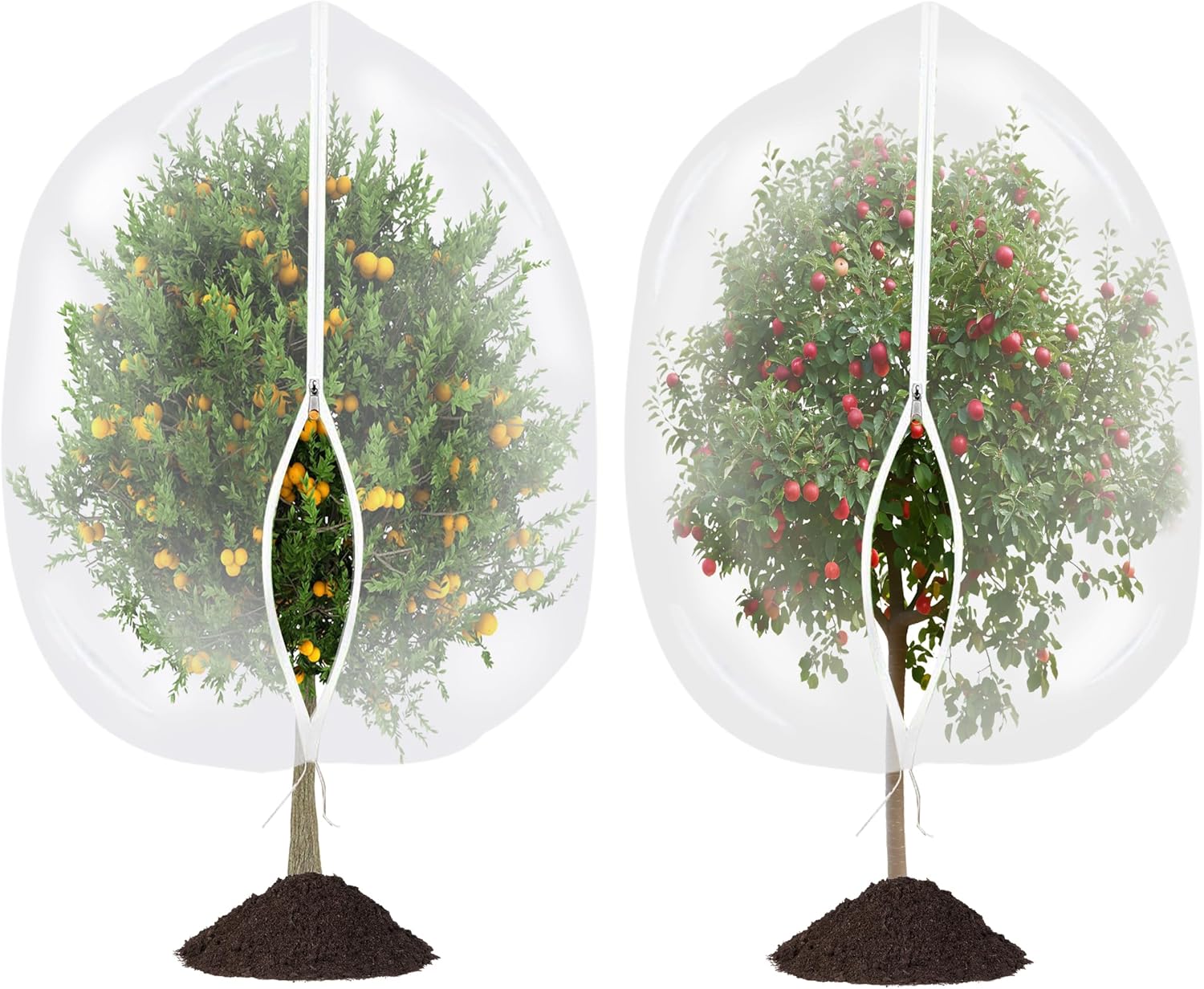 Large Garden Mesh Netting with Zipper and Drawstring for Plants