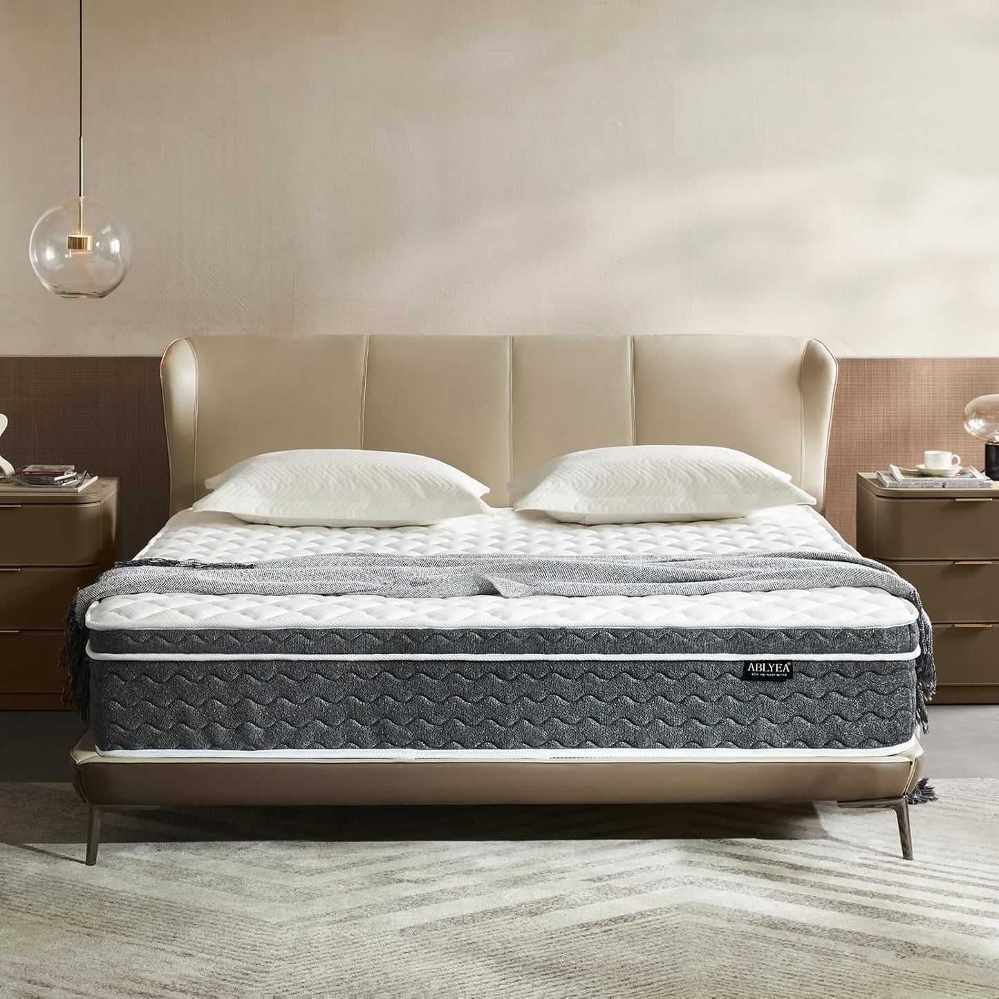 Queen Mattress 10 Inch Memory Foam & Pocket Coils for Comfort