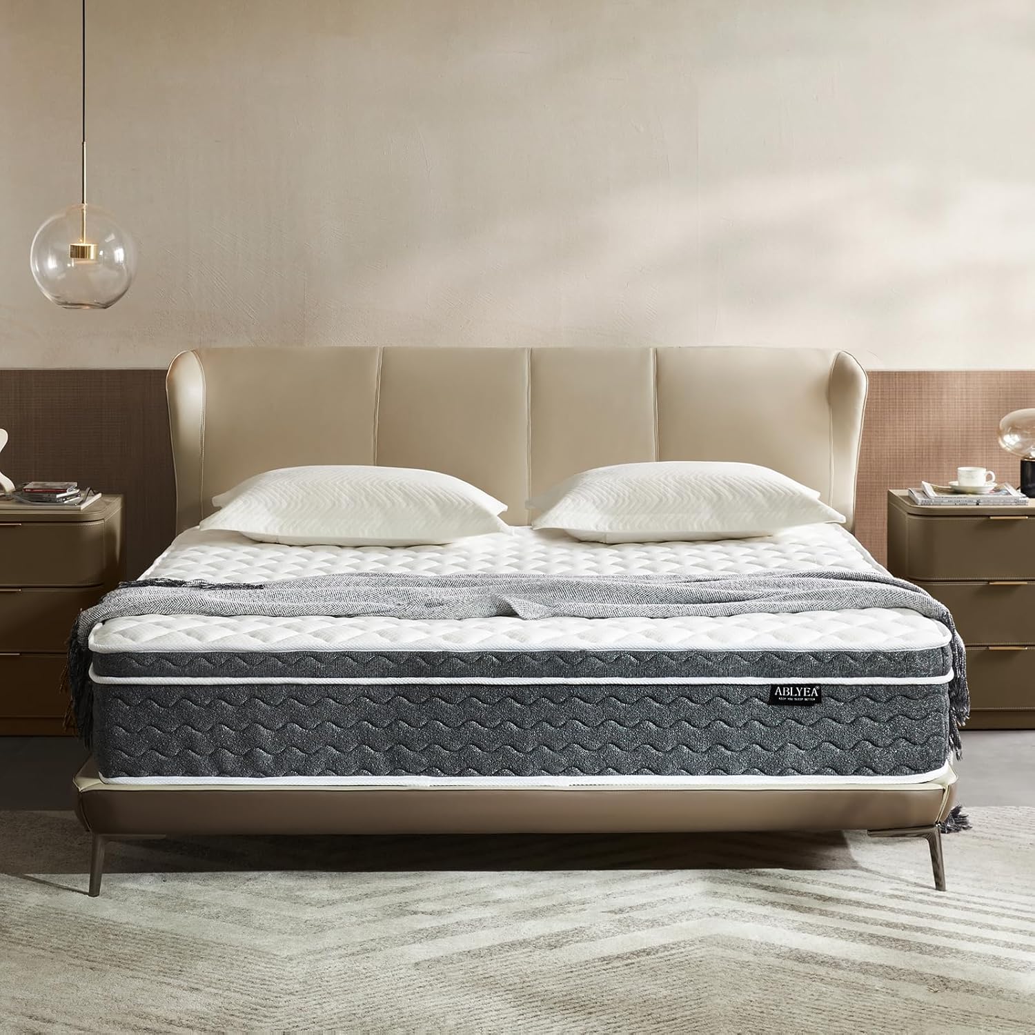 Queen Mattress 10 Inch Memory Foam & Pocket Coils for Comfort